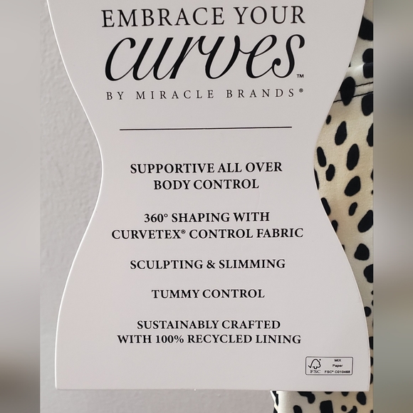 Embrace Your Curves Leopard Print Women's One Piece Swimsuit. Sz M New With Tags - Picture 6 of 7